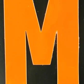 Conacord Reflektierender Klebebuchstabe M orange "M"