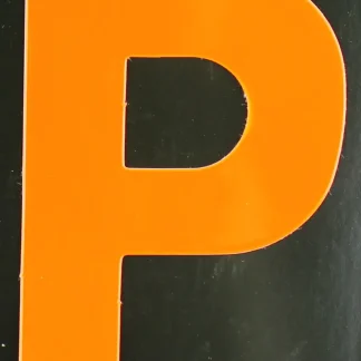 Conacord Reflektierender Klebebuchstabe P orange "P"