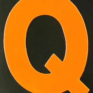 Conacord Reflektierender Klebebuchstabe Q orange "Q"