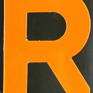 Conacord Reflektierender Klebebuchstabe R orange "R"