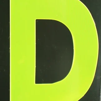 Conacord Reflektierender Klebebuchstabe D gelb "D"