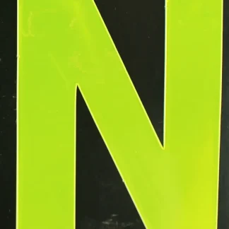 Conacord Reflektierender Klebebuchstabe N gelb "N"