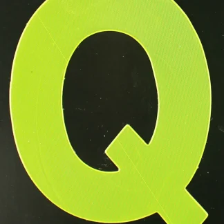 Conacord Reflektierender Klebebuchstabe Q gelb "Q"