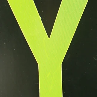 Conacord Reflektierender Klebebuchstabe Y gelb "Y"