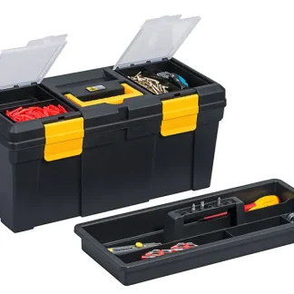 Allit Werkzeugkoffer McPlus Promo 20 schwarz gelb PP mit Tragekasten, 2 Organizer, ohne Inhalt
