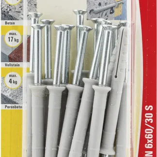 Fischer Nageldübel N 6.0 x 60 mm - 15 Stück
