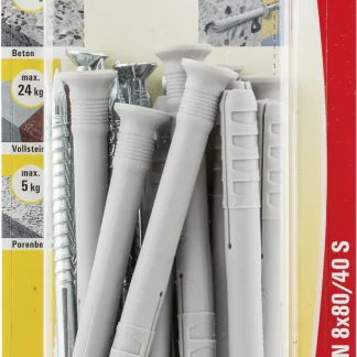 Fischer Nageldübel N 8.0 x 80 mm - 10 Stück