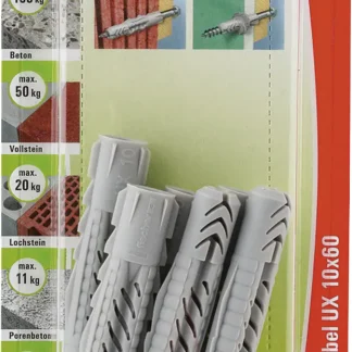 Fischer Universaldübel UX 10.0 x 60 mm - 6 Stück