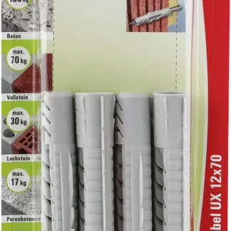 Fischer Universaldübel UX 12.0 x 70 mm - 4 Stück