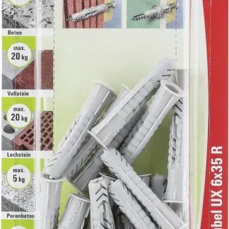 Fischer Universaldübel UX 6.0 x 35 mm - 20 Stück
