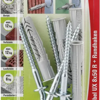 Fischer Universaldübel-Set UX 8.0 x 50 mm - 4 Stück