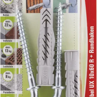 Fischer Universaldübel-Set UX 10.0 x 60 mm - 2 Stück