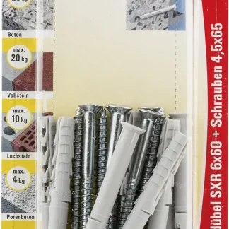 Fischer Langschaftdübel SXR 6.0 x 60 mm - 8 Stück