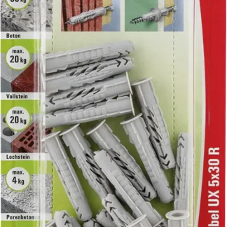 Fischer Universaldübel UX 5.0 x 30 mm - 20 Stück