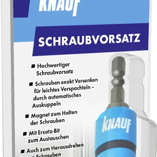 Knauf Schraubvorsatz exakte Versenktiefe geeignet für Gipskarton