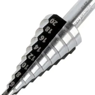 Wolfcraft Stufenbohrer Rundschaft HSS Ø 8 - 30 mm