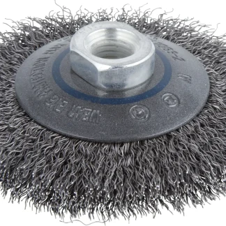 Wolfcraft Kegeldrahtbürste Ø 100 mm M14 für Winkelschleifer