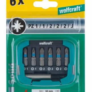 Wolfcraft Bit-Set PZ 7-teilig