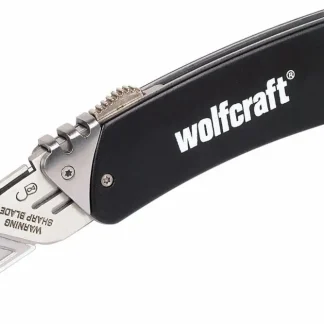 Wolfcraft Alu-Freizeitmesser mit Gürtelclip