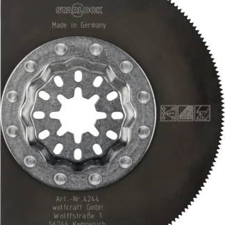 Wolfcraft Segmentblatt Ø 85 mm HSS Starlock-Aufnahme