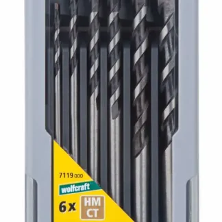 Wolfcraft Betonbohrer-Set HM Professional 6-teilig Ø 3 - 10 mm