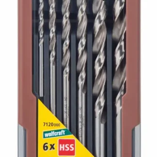 Wolfcraft Holzspiralbohrer-Set HSS Professional Ø 3 - 10 mm 6-teilig