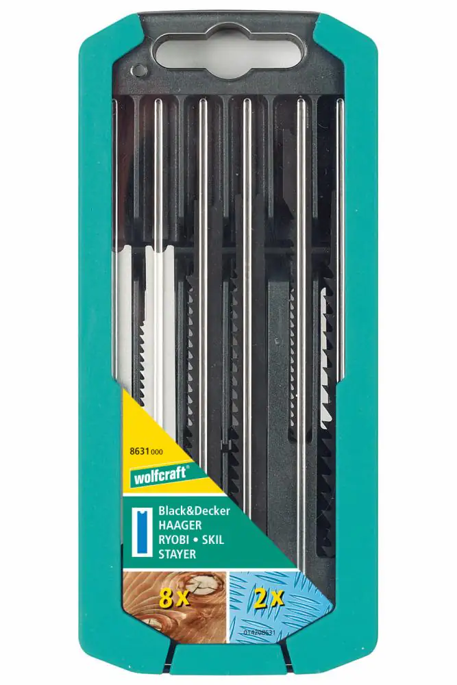 Wolfcraft Stichsägeblätter-Set 8631000 10 Stück
