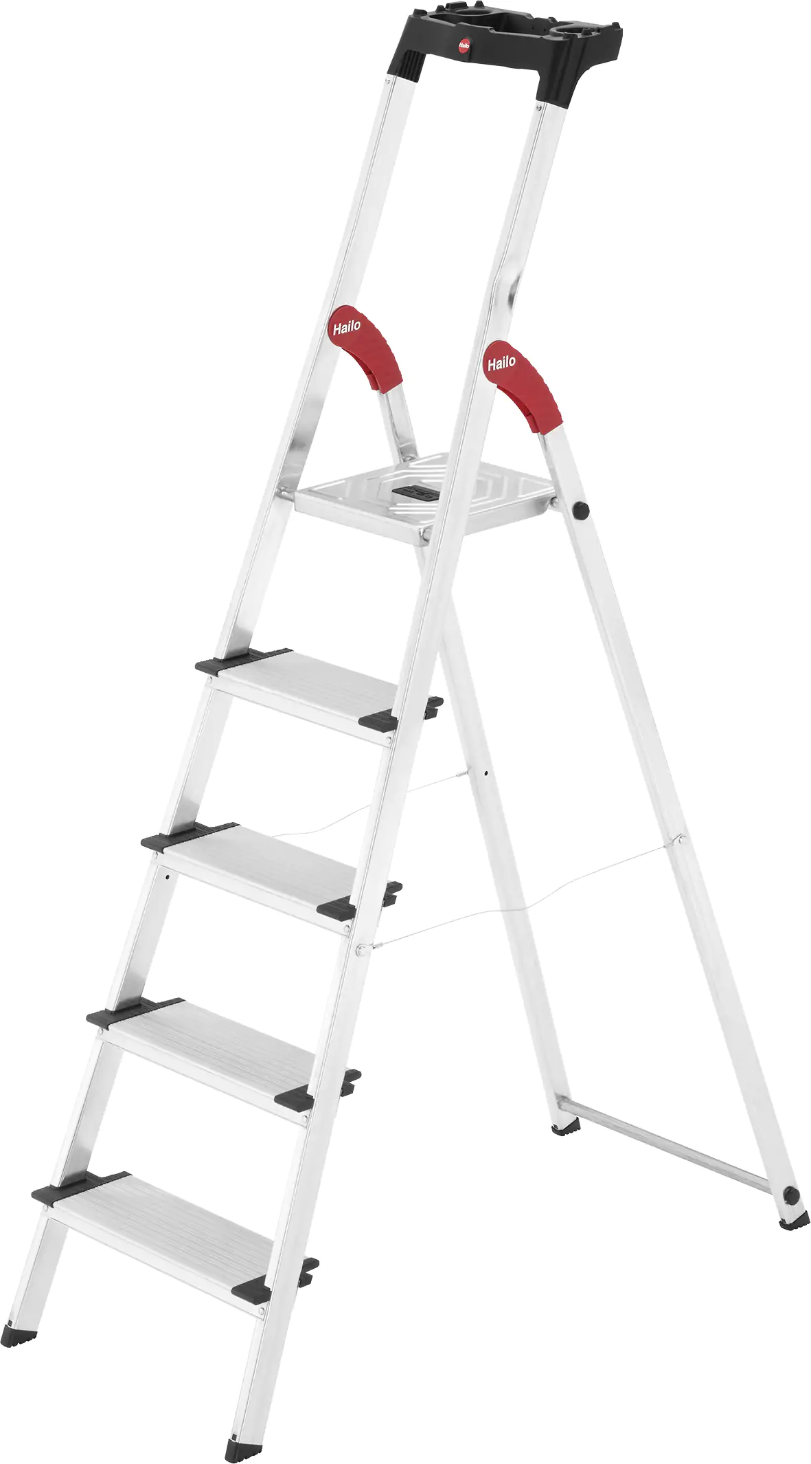 Hailo Aluminium-Sicherheits-Stehleiter L80 ComfortLine 3,07 m