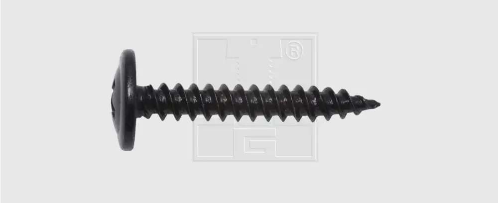 SWG Blechschraube mit Bund 3,9x19mm 10 Stück, schwarz