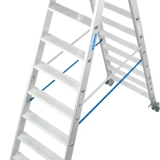 Krause Aluminium-Doppelleiter STABILO fahrbar 3,90 m
