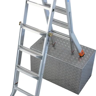Krause Aluminium-Gelenk-Teleskopleiter MONTO TeleMatic 6,05 m