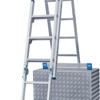 Krause Aluminium-Gelenk-Combileiter STABILO mit Treppenfunktion 5,30 m