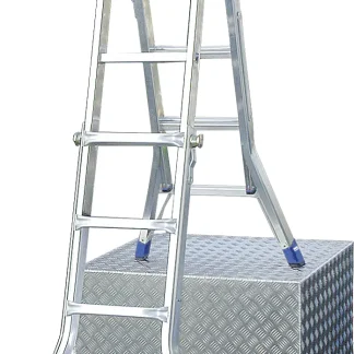 Krause Aluminium-Gelenk-Teleskopleiter STABILO 5,00 m