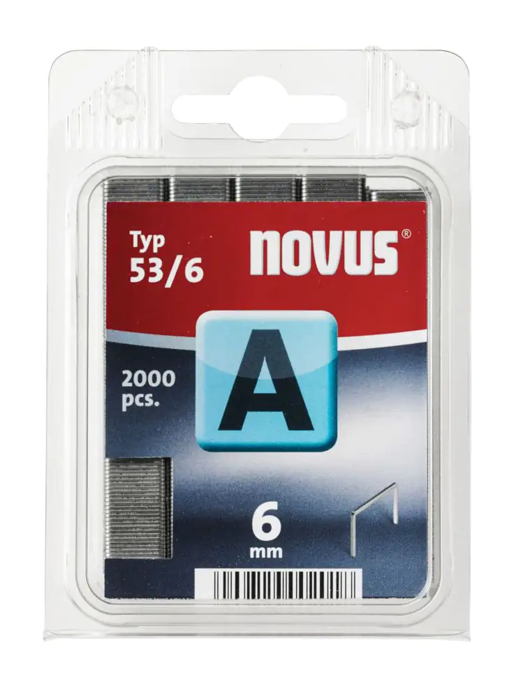 Novus Tackerklammer Typ A 53/6 2000 Stück