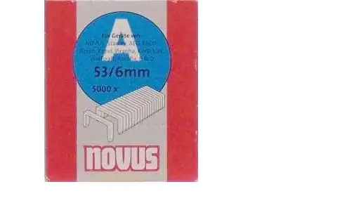 Novus Tackerklammer Typ A 53/6 5000 Stück