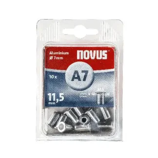 Novus Nietmutter Typ A7/11,5 Ø 7 mm Aluminium 10 Stück