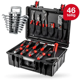 Wiha Werkzeugkoffer Basic Set L DIY 46-teilig