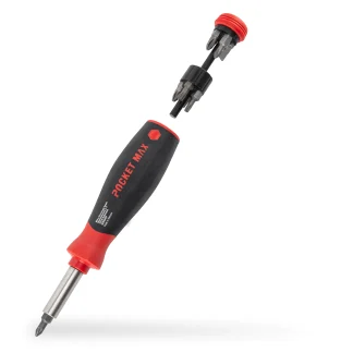 Wiha Schraubendreher Set PocketMax magnetic 8-teilig mit verstaubaren Bit Set