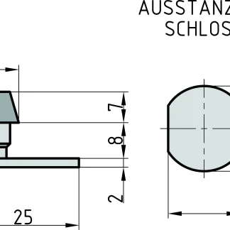 Basi Hebelschloss HS 337 für Basi Geldkassetten