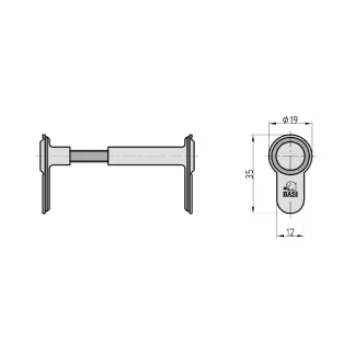 Basi Blindzylinder BZV 100 45-125 mm