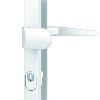 Basi Schutzbeschlag ES0 VMS-ZA Drücker/Knopf Schmalrahmen rund Alu weiß