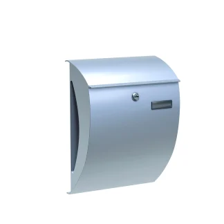Basi Briefkasten BK 2000 silber 40.5 x 31 x 15.8 cm