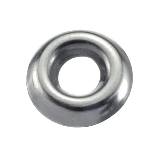 Schraubenrosetten 16,0 x 6 mm, 30 Stück, Edelstahl