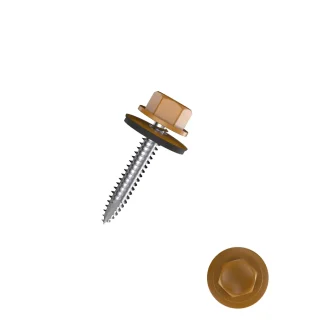 Connex Bohrschrauben 4.8 x 35 mm Sechskant Sechskantkopf - 100 Stk. bronze