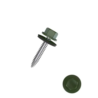 Connex Bohrschrauben 4.8 x 35 mm Sechskant - 100 Stk. tannengrün