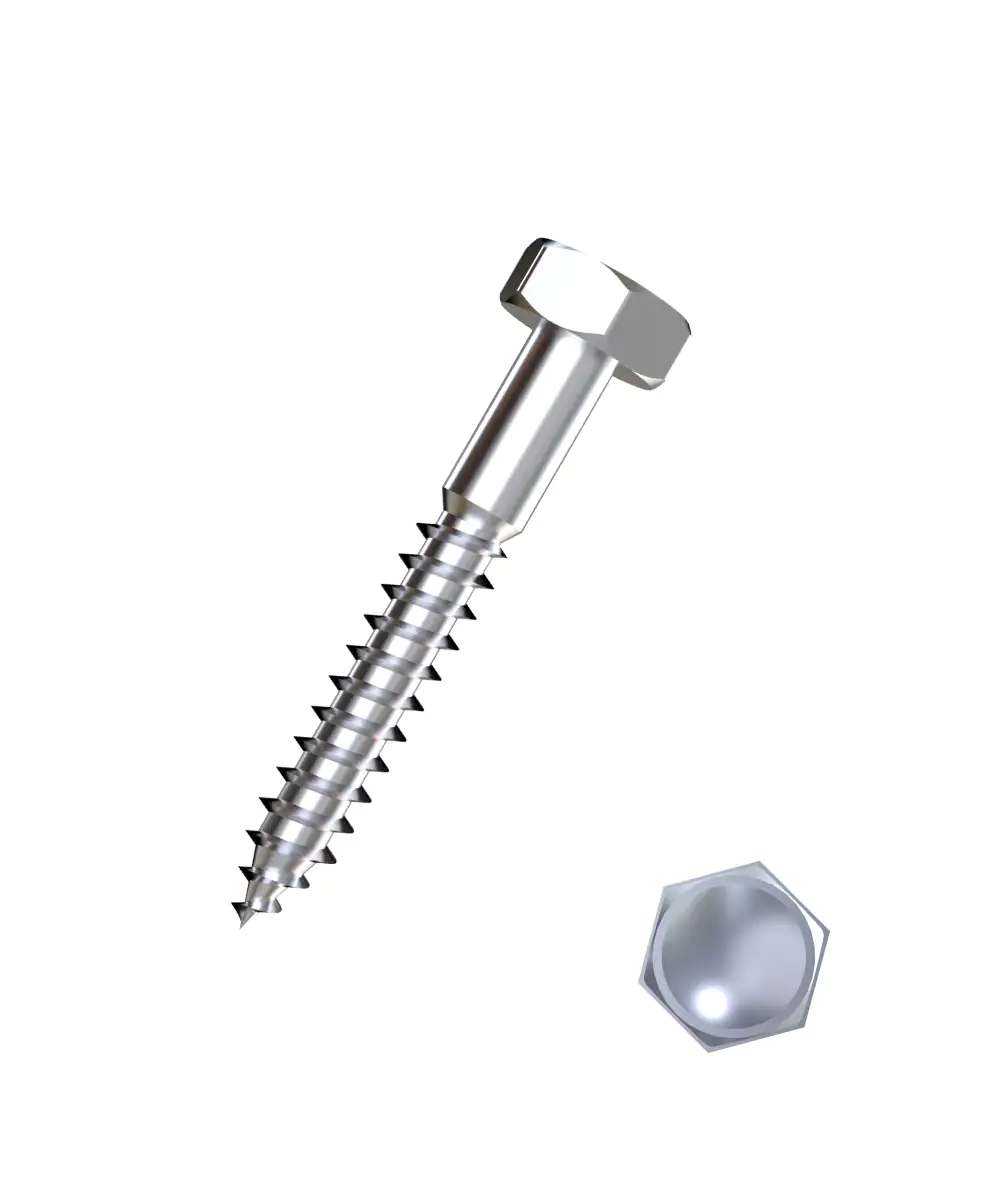 Connex Holzschrauben 10.0 x 80 mm Sechskant Sechskantkopf - 10 Stk.