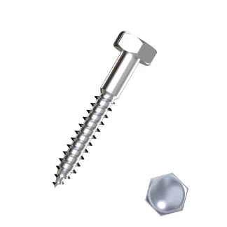 Connex Holzschrauben 8.0 x 50 mm Sechskant Sechskantkopf - 20 Stk.