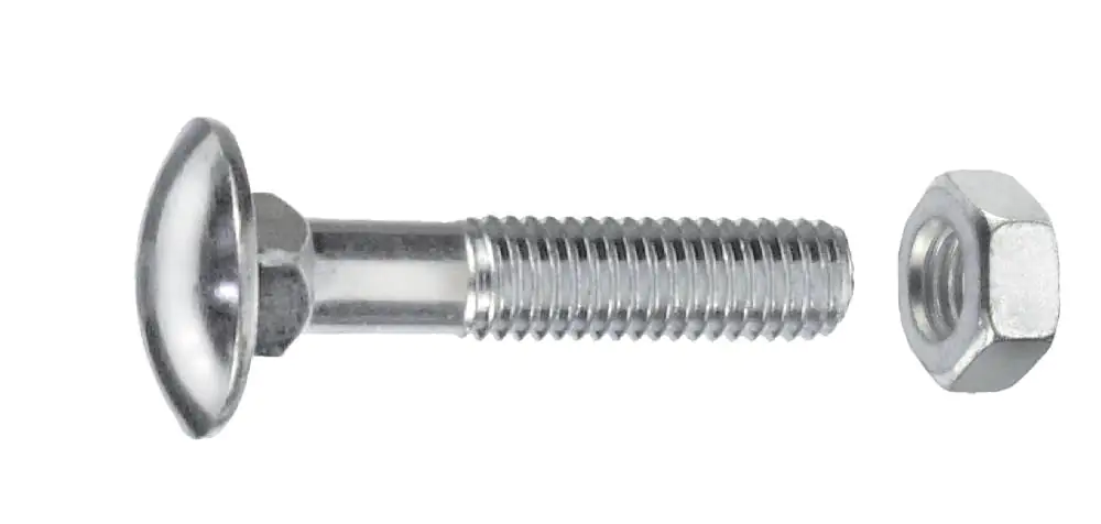 Schlossschrauben M8 x 30 mm, 50 Stück, Edelstahl A2