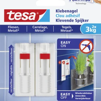 tesa Klebenagel Traglast 3 kg, 2 Stück