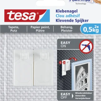 tesa Klebenagel Traglast 500 g, 2 Stück
